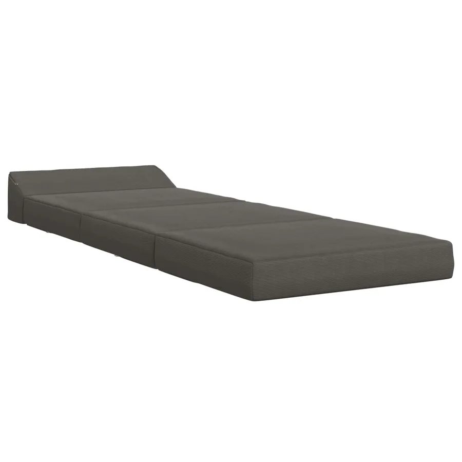 Canapé-lit pliable Gris foncé 200 x 70 x 10 cm - 2