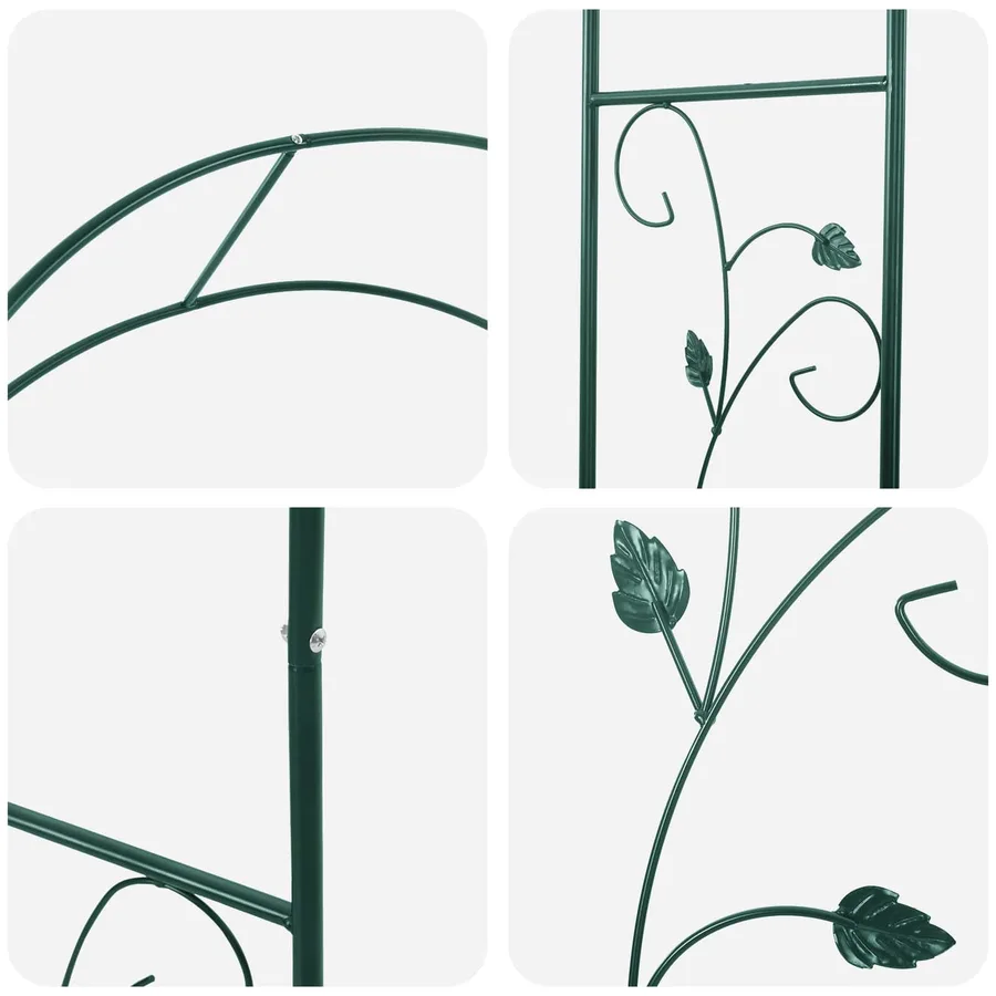 Arche de jardin Floral Vert 115 x 37 x 231 cm - 8