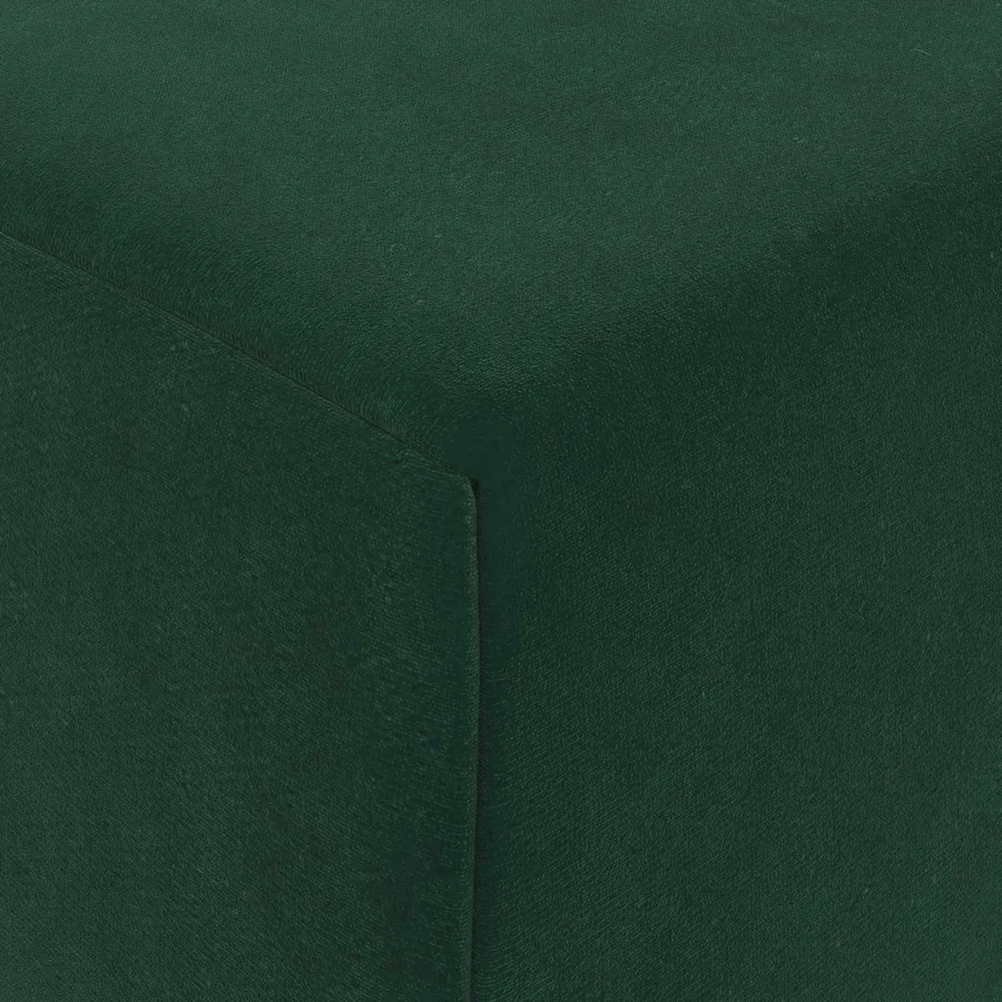 Canapé-lit pliable Vert foncé 200 x 70 x 10 cm Velours - 6