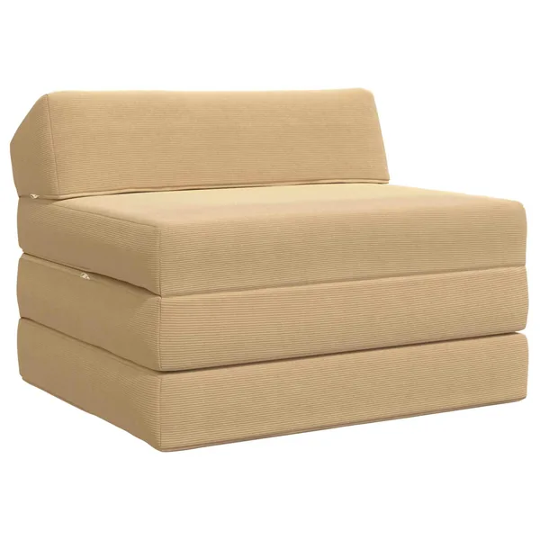 Canapé-lit pliable Gris Vert Clair 200 x 70 x 10 cm