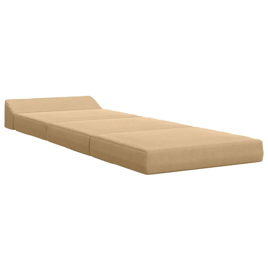 Canapé-lit pliable Gris Vert Clair 200 x 70 x 10 cm - 2