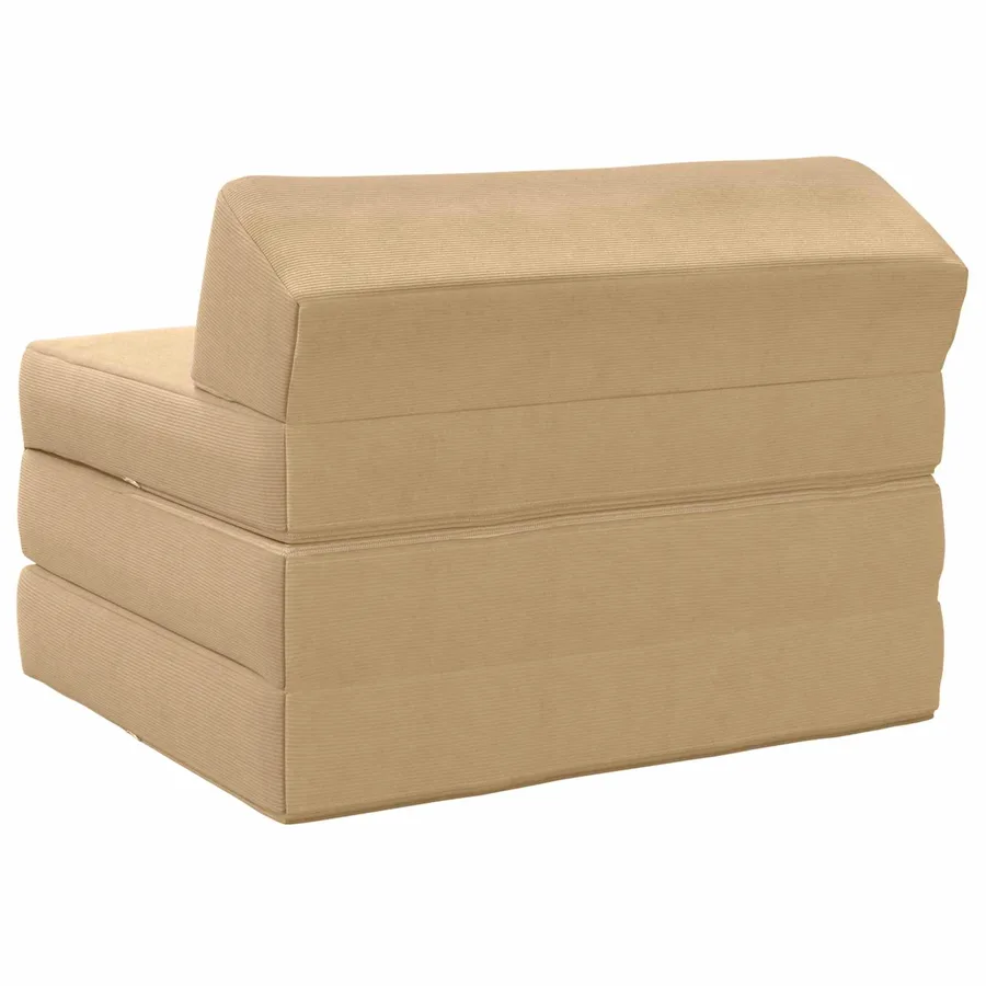Canapé-lit pliable Gris Vert Clair 200 x 70 x 10 cm - 4