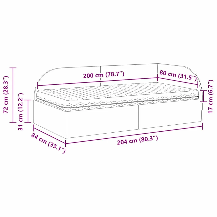 Cadre de lit d'angle avec matelas 2 pcs Gris clair Velours - 14