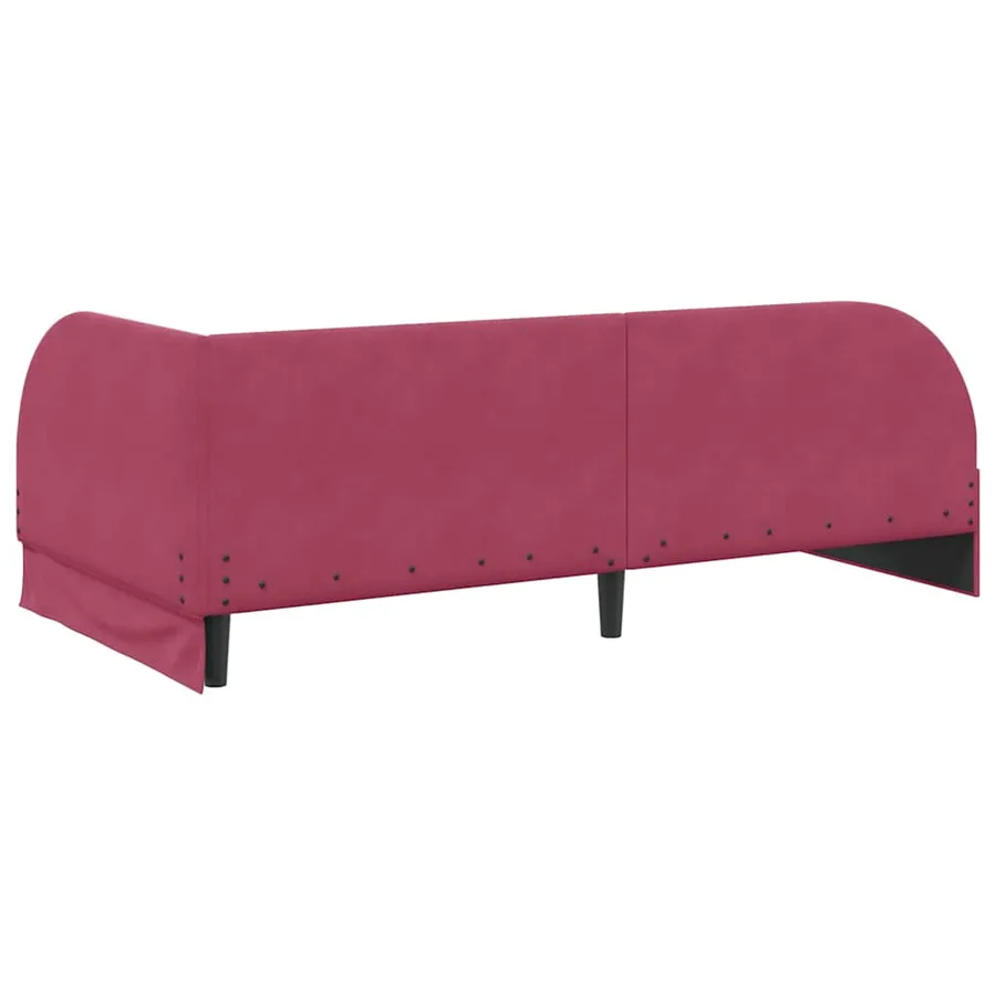 Cadre de lit d'angle avec matelas 2 pcs Vert Velours - 9