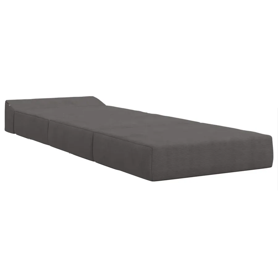 Canapé-lit pliable Gris foncé 200 x 70 x 15 cm - 3
