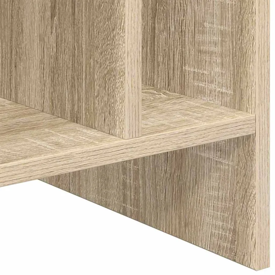 Meuble à vinyles avec étagère Chêne Sonoma 78,5 x 35 x 45 cm - 9