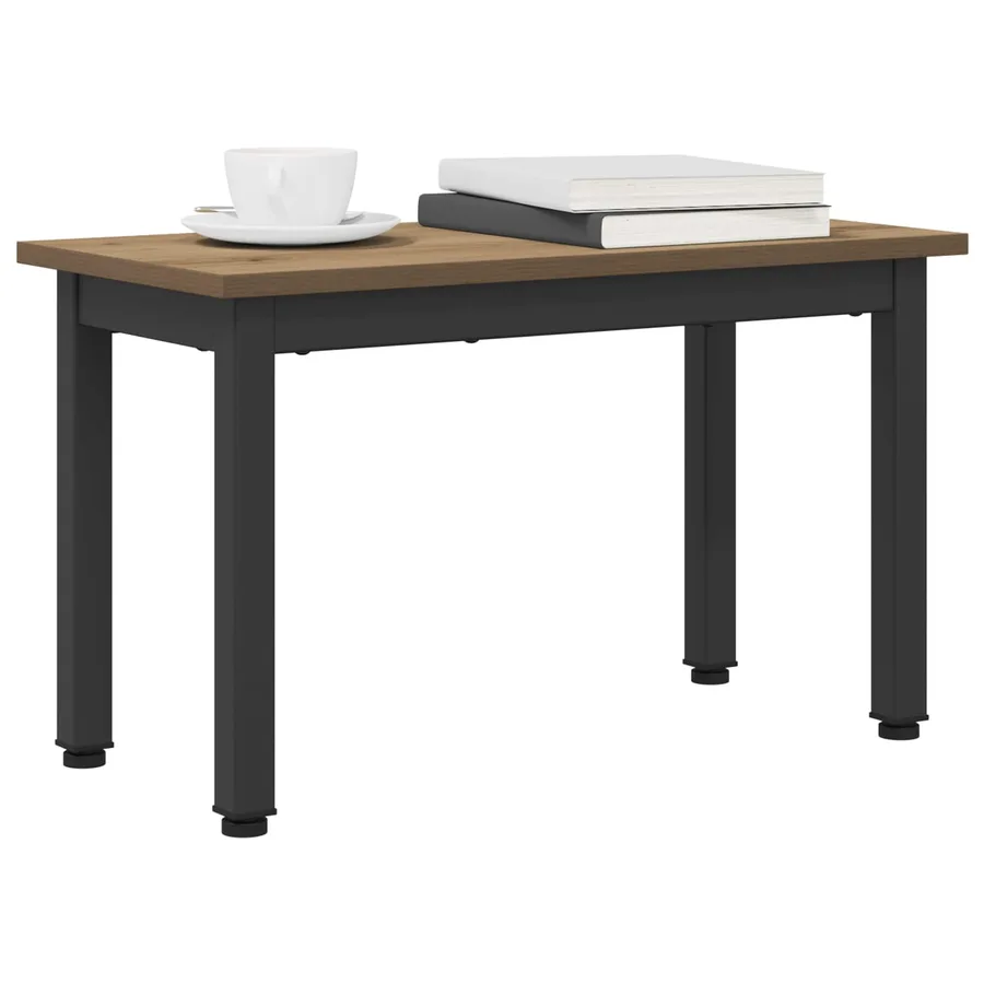 Table basse Chêne artisan 60 x 30 x 36 cm Bois d'ingénierie - 3