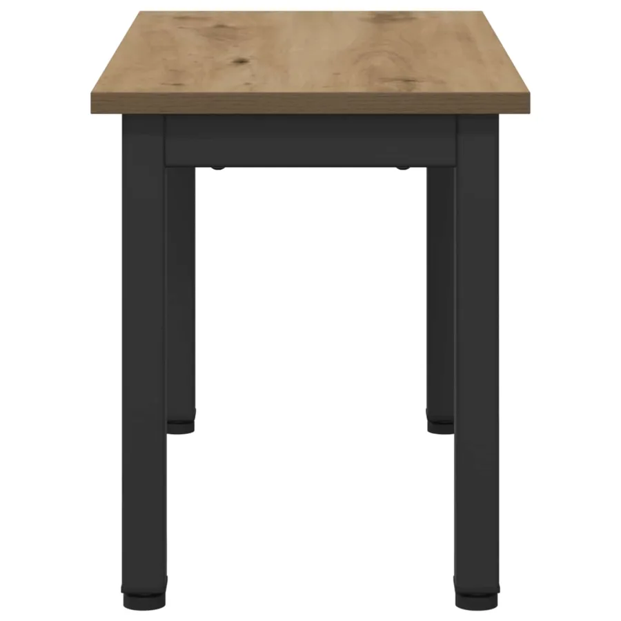 Table basse Chêne artisan 60 x 30 x 36 cm Bois d'ingénierie - 6
