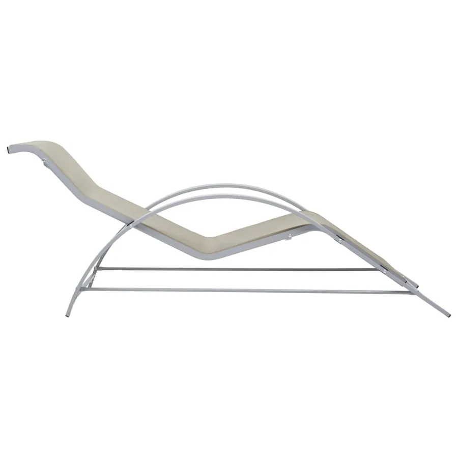 Chaises longues lot de 2 avec table aluminium noir - 18
