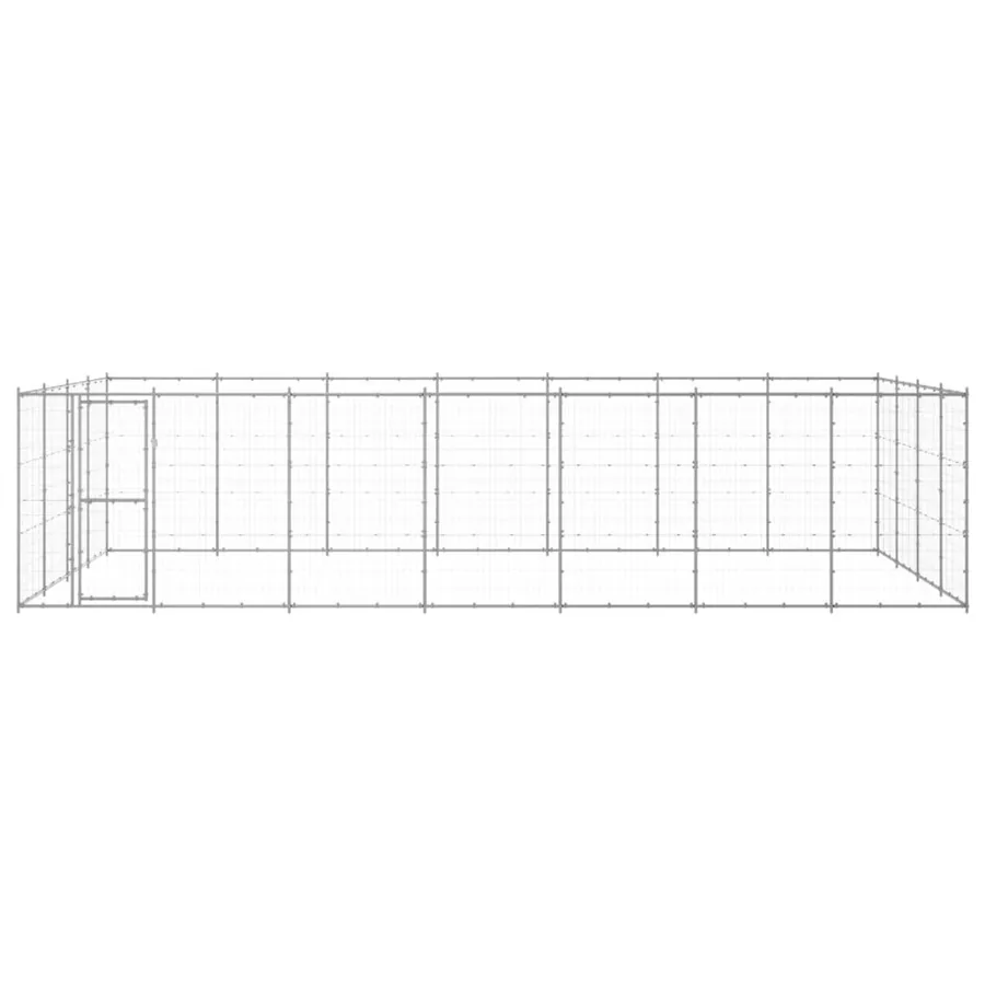 Chenil extérieur Acier galvanisé 33,88 m² - 2