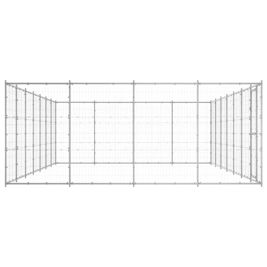 Chenil extérieur Acier galvanisé 33,88 m² - 3
