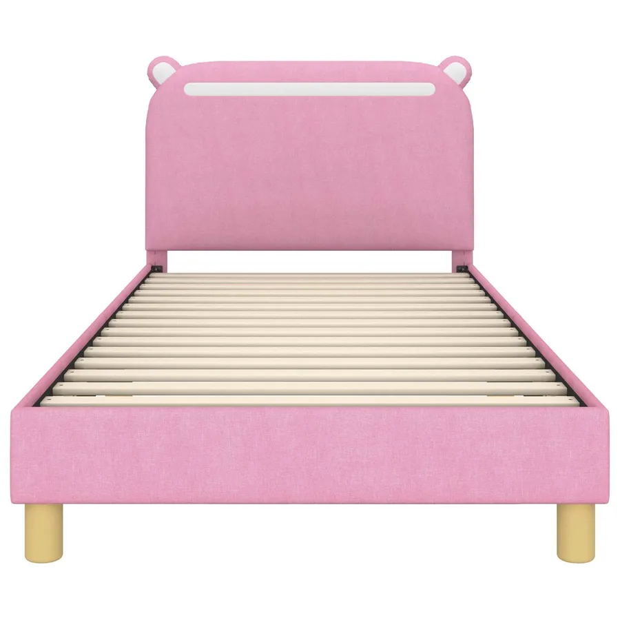 Cadre de lit pour enfants avec tête de lit Rose 90 x 190 cm - 5