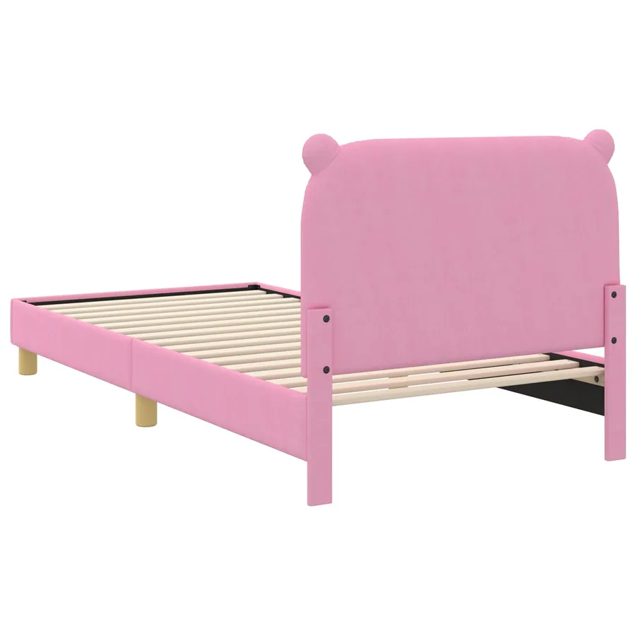 Cadre de lit pour enfants avec tête de lit Rose 90 x 190 cm - 7