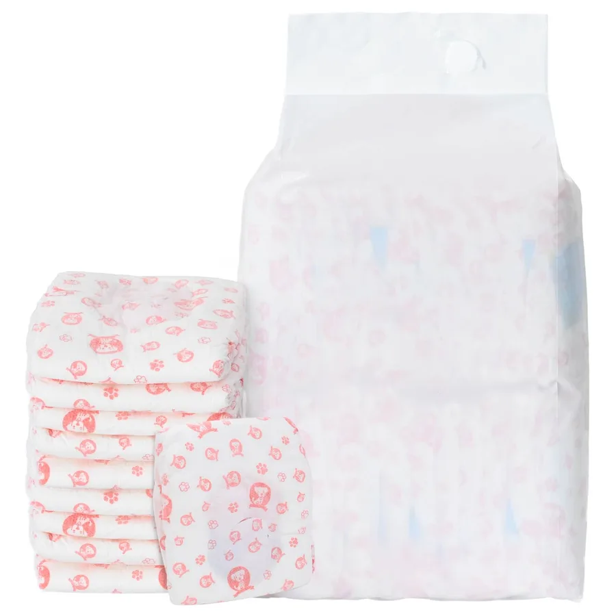 Couche jetable pour chienne 30 pcs Blanc S - 2