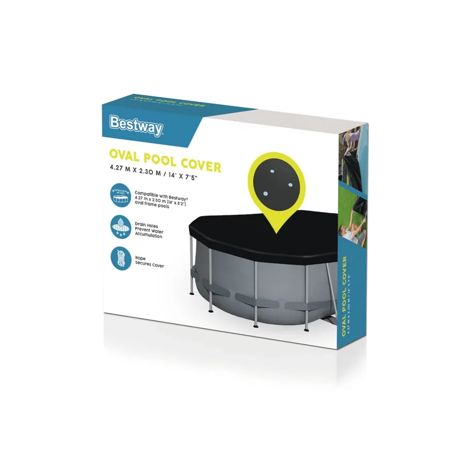 Bestway Couverture de piscine Flowclear 418x230 cm - 7