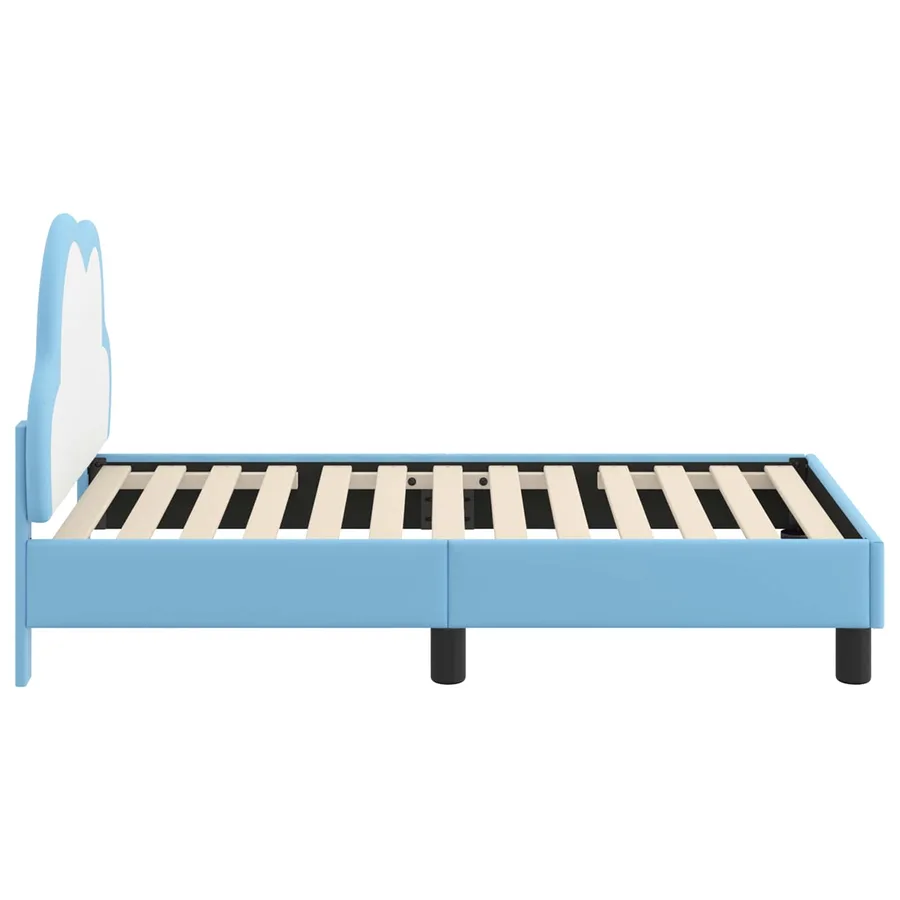 Cadre de lit pour tout-petit avec tête de lit Bleu 70 x 140 cm - 6