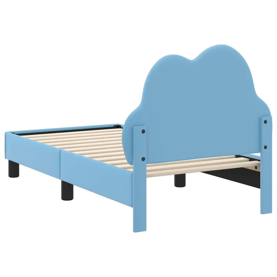 Cadre de lit pour tout-petit avec tête de lit Bleu 70 x 140 cm - 7
