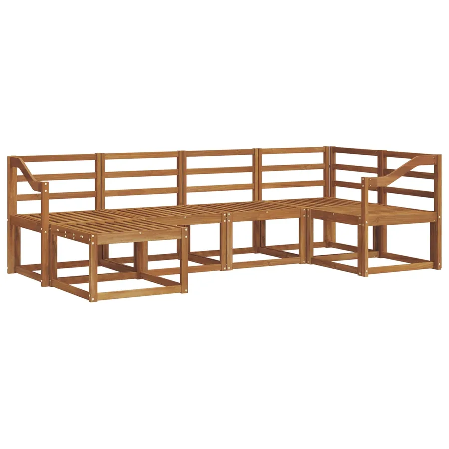 Ensemble de canapés d'extérieur 6 pcs Naturel - 2