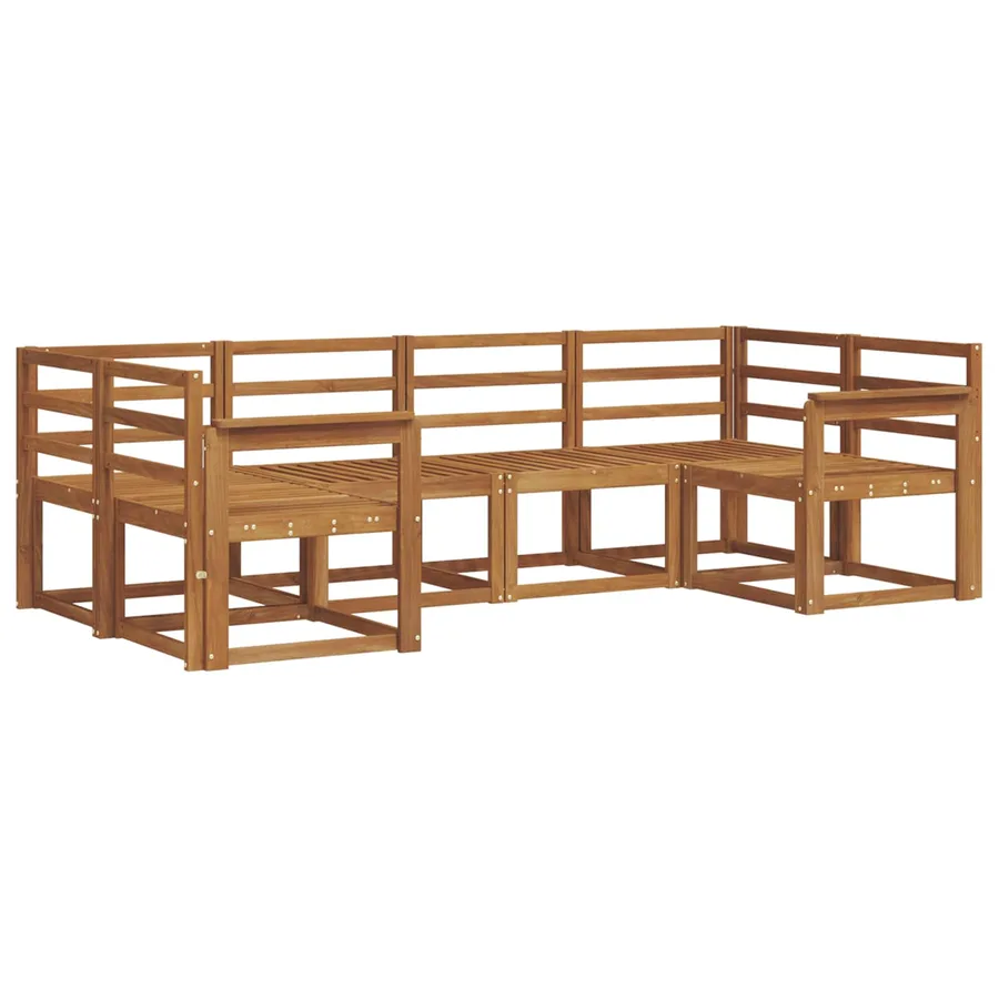 Ensemble de canapés d'extérieur 6 pcs Naturel - 2
