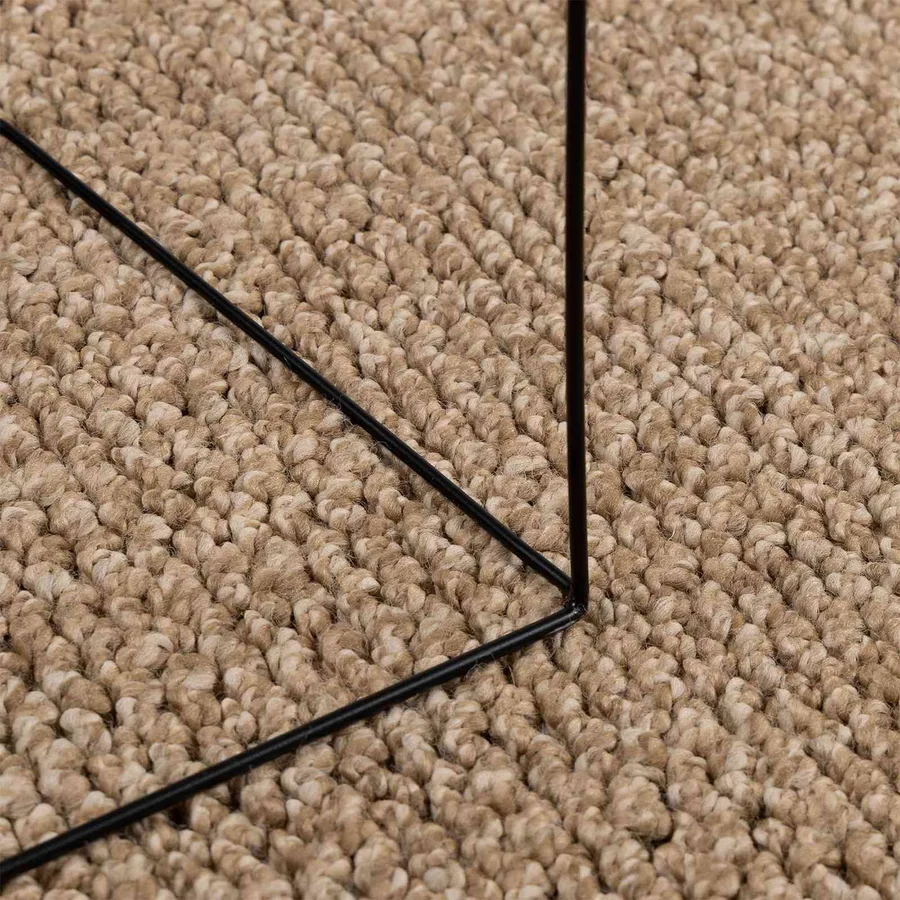 Tapis de surface Rond AGIRA Naturel Ø 200 CM Polyester - 3