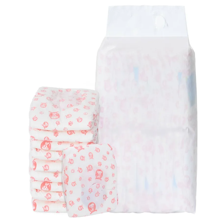 Couche jetable pour chienne 30 pcs Blanc M - 2