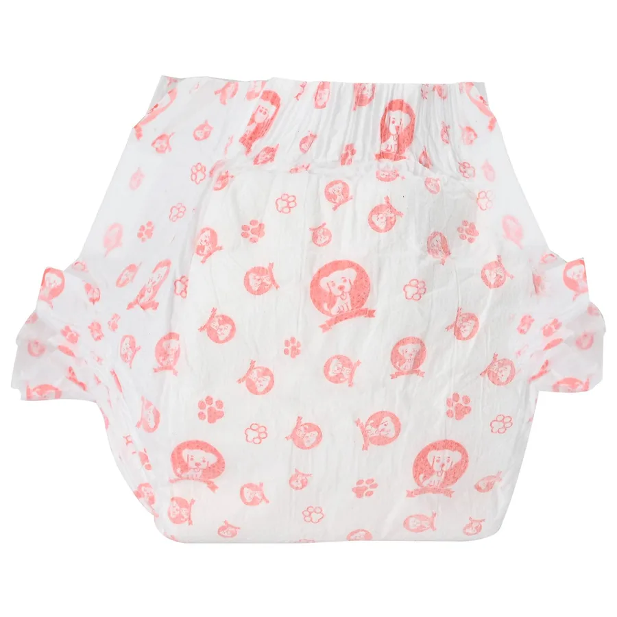 Couche jetable pour chienne 30 pcs Blanc M - 6