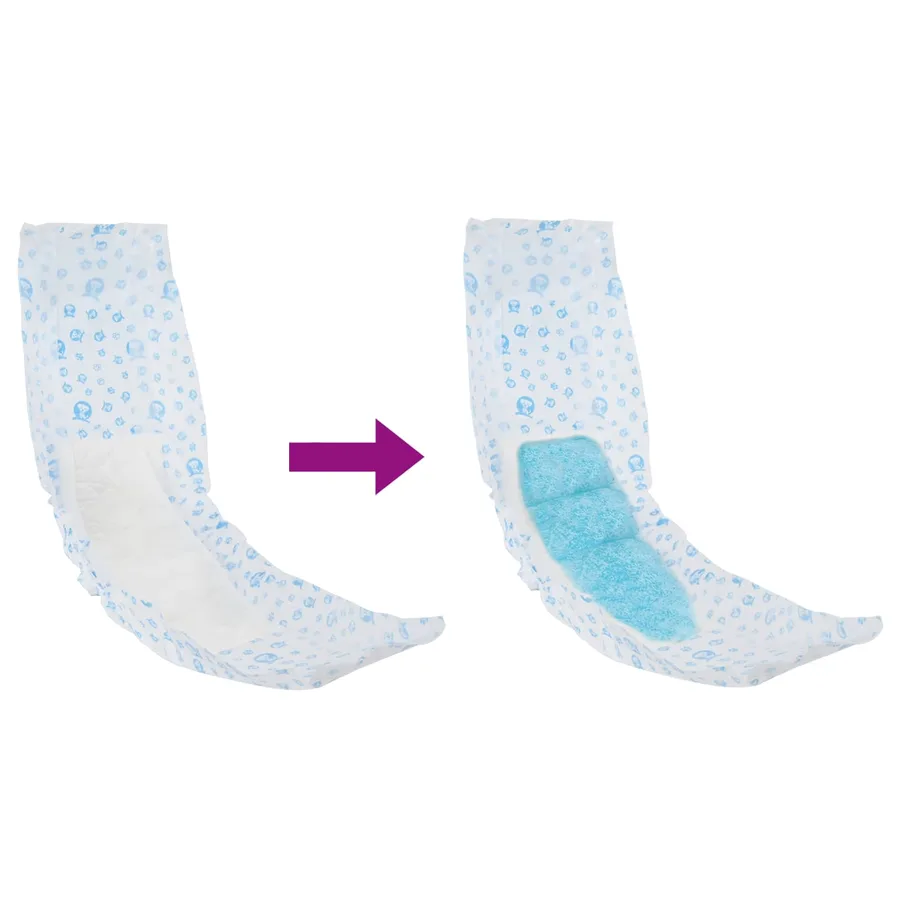 Protection Hygiénique Jetable pour Chien Mâle 30 pcs Blanc M - 9