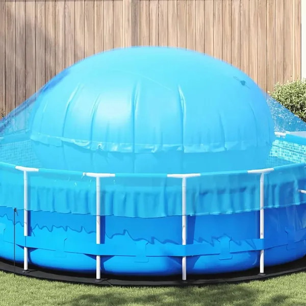 Coussin de piscine d'hiver Bleu Ø 310 x 180 cm PVC