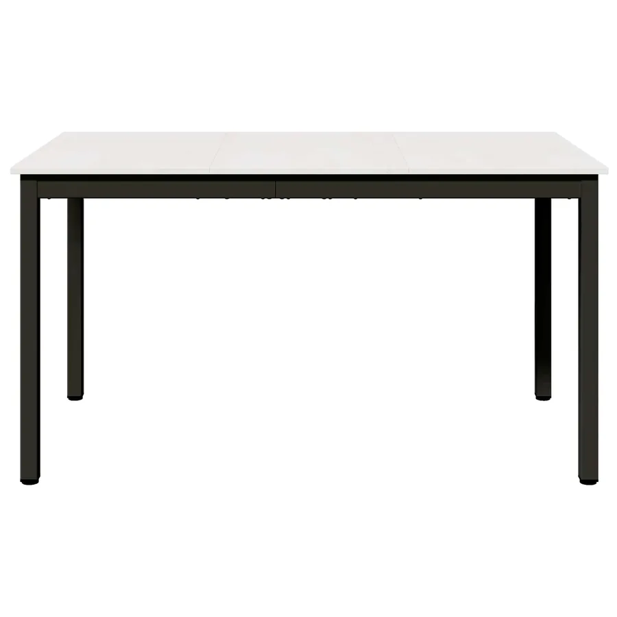 Table de salle à manger / Table de repas Blanc 140 x 80 x 75 cm - 5