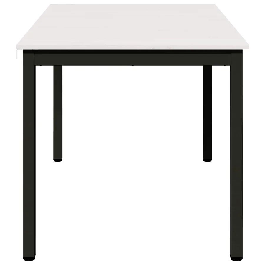Table de salle à manger / Table de repas Blanc 140 x 80 x 75 cm - 6