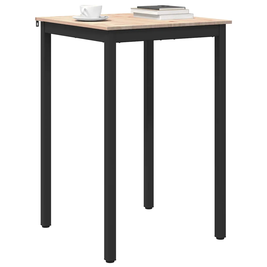 Table de bar Naturel 70 x 70 x 105 cm Bois de pin massif - 3