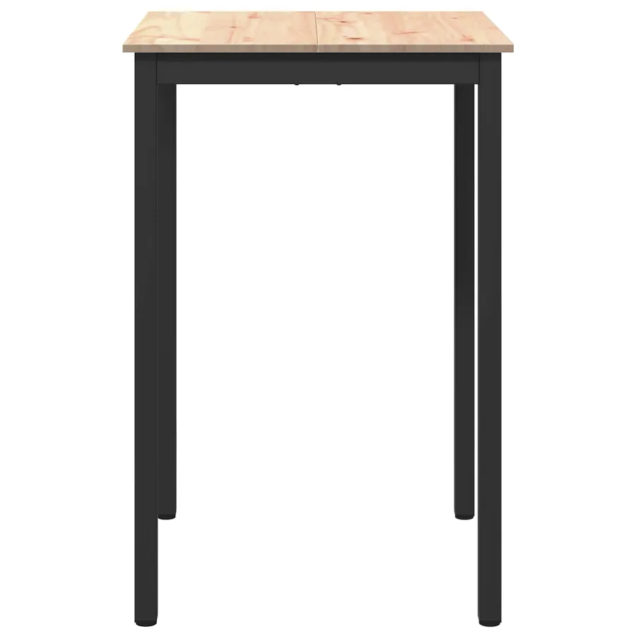 Table de bar Naturel 70 x 70 x 105 cm Bois de pin massif - 5