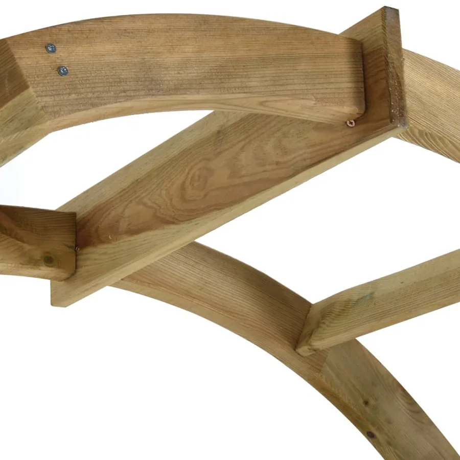 Arche avec treillis Bois de pin vert imprégné - 4