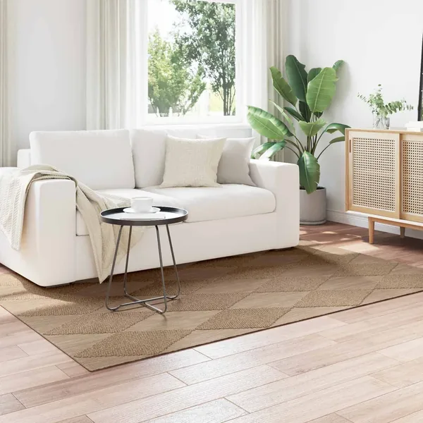 Tapis de surface AGIRA Naturel 200 x 140 cm Polyester