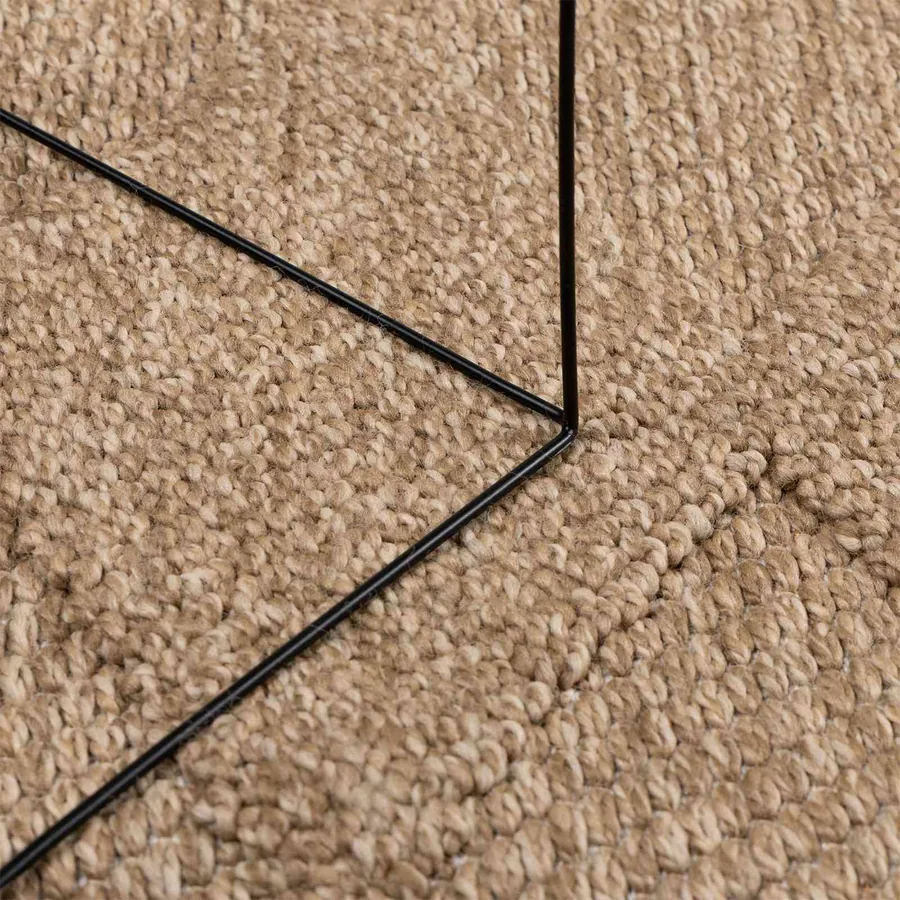 Tapis de surface AGIRA Naturel 200 x 140 cm Polyester - 5