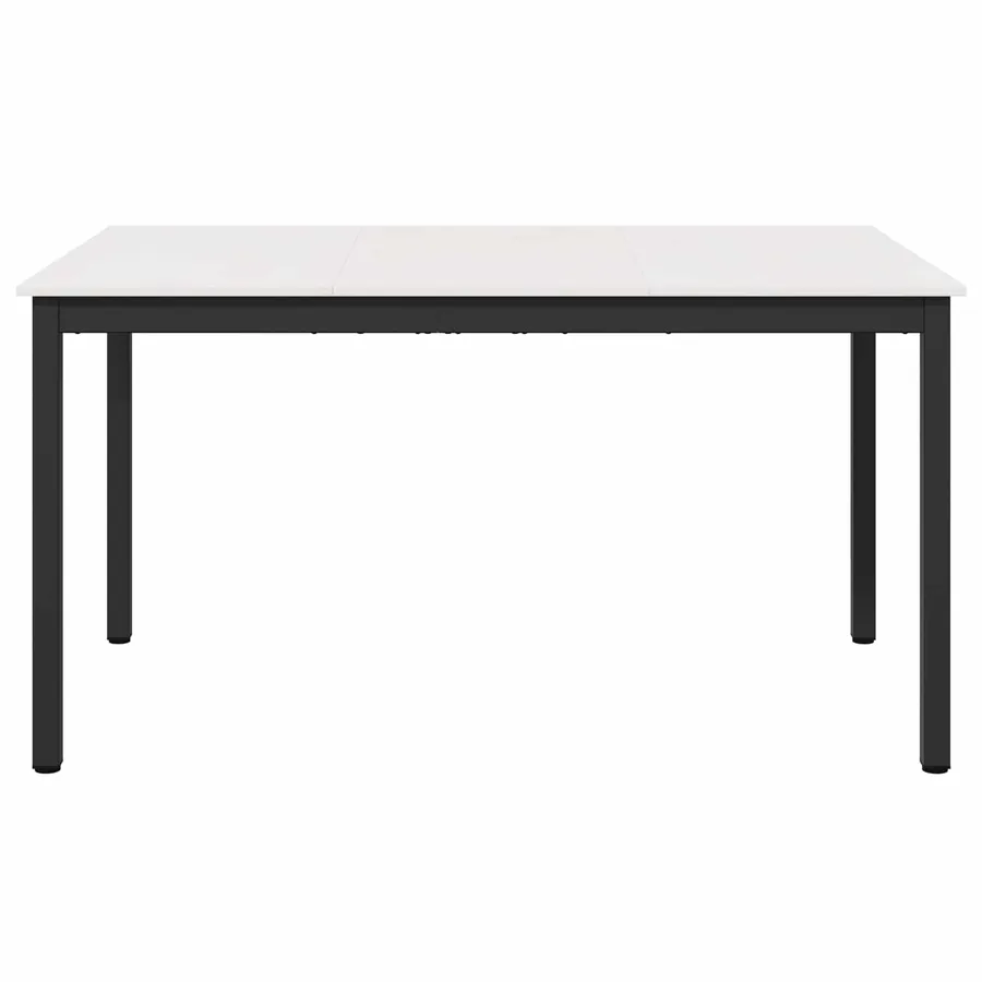 Table de salle à manger / Table de repas Blanc 150 x 90 x 75 cm - 5