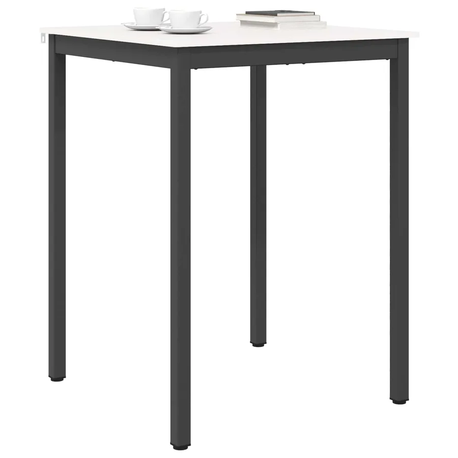 Table de bar Blanc 80 x 80 x 105 cm Bois de pin massif - 3