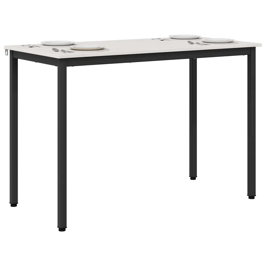 Table de salle à manger / Table de repas Blanc 110 x 55 x 75 cm - 3