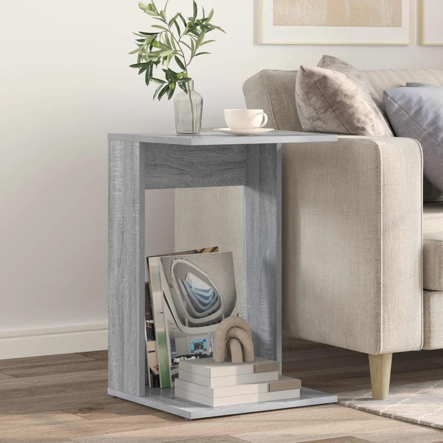 Table d'appoint Gris Sonoma 40 x 38 x 62,5 cm Bois d'ingénierie