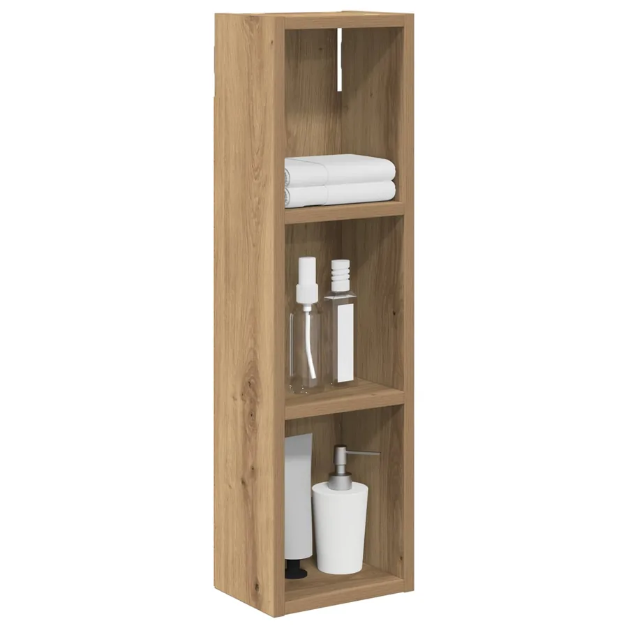 Armoire murale de salle de bain Chêne artisan 20 x 14 x 70 cm - 3