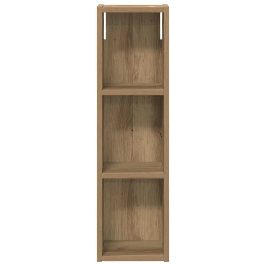 Armoire murale de salle de bain Chêne artisan 20 x 14 x 70 cm - 6