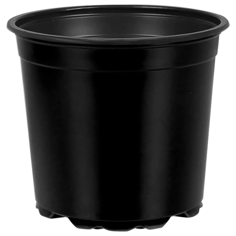 Pot à fleurs 50 pcs Noir Ø 15 x 13 cm Plastique - 2