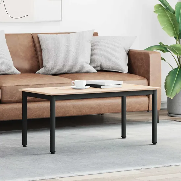 Table basse Naturel 100 x 50 x 45 cm Bois de pin massif
