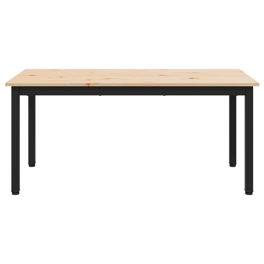 Table basse Naturel 100 x 50 x 45 cm Bois de pin massif - 5