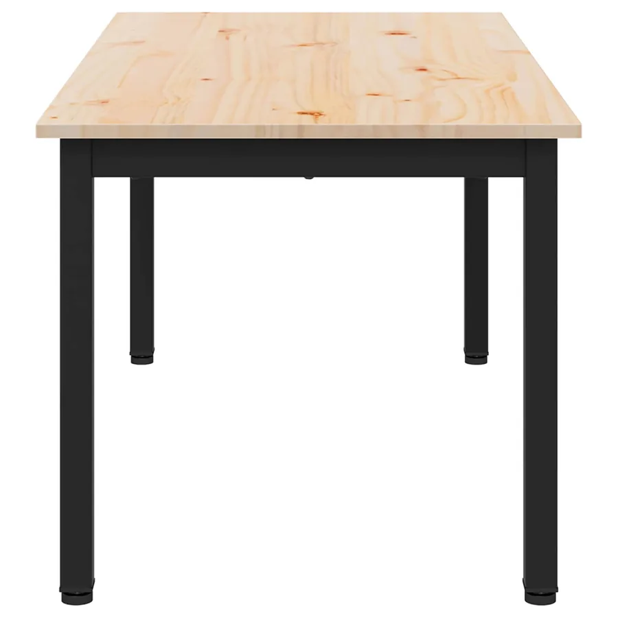 Table basse Naturel 100 x 50 x 45 cm Bois de pin massif - 6