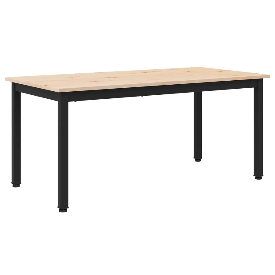 Table basse Naturel 100 x 50 x 45 cm Bois de pin massif - 7