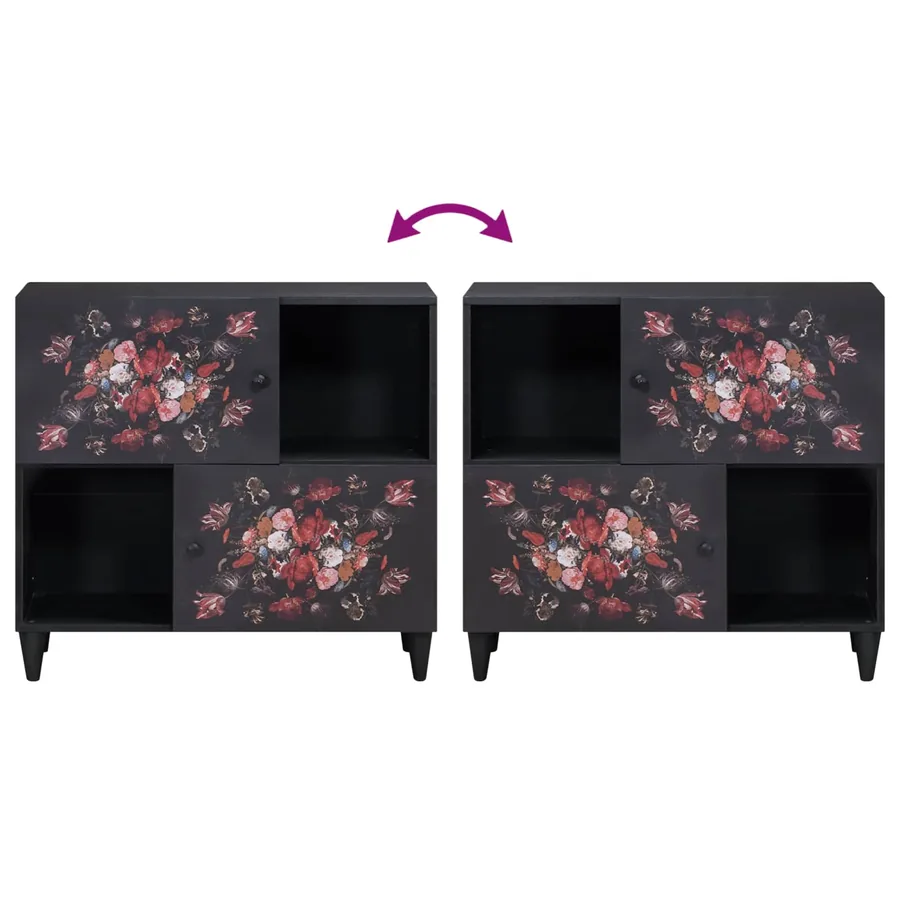 Armoires de rangement avec porte Multicolore 80 x 33,5 x 75 cm - 10