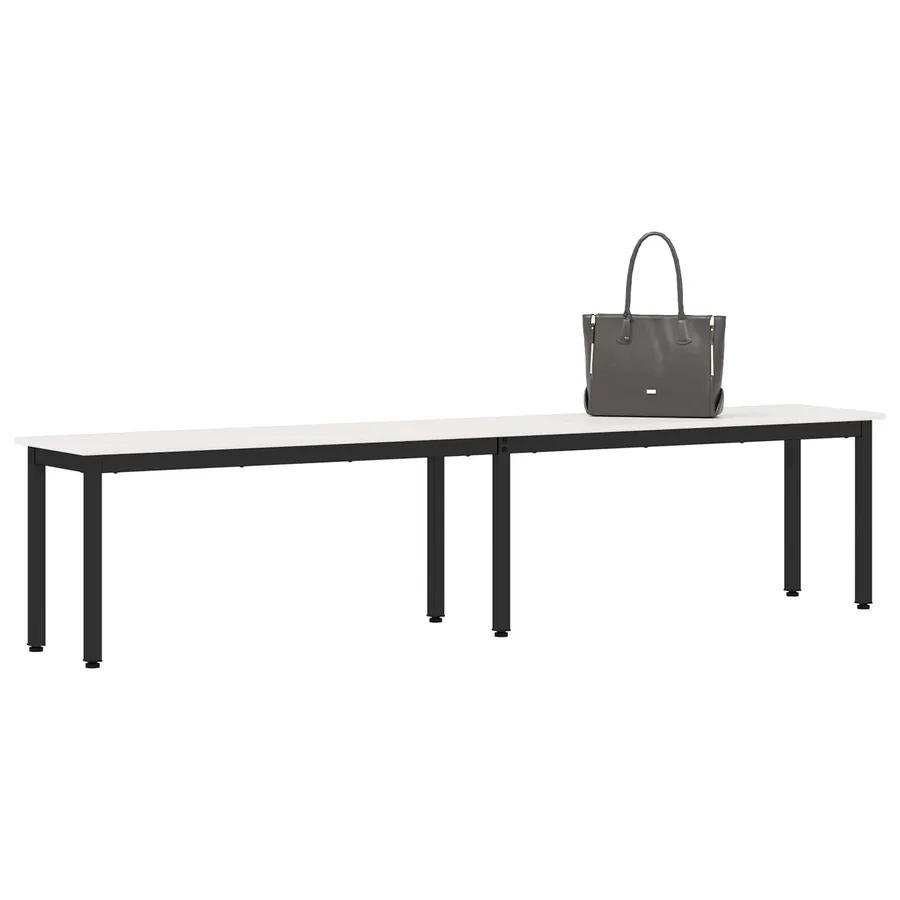 banc Blanc 200 x 35 x 45 cm Bois de pin massif - 3