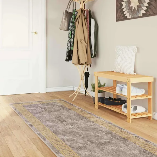 Coureur de Tapis MARSA Gris 80 x 450 cm Polyester et PVC