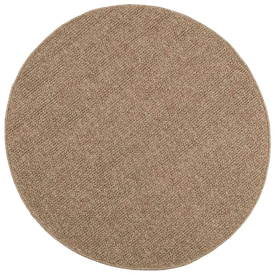 Tapis de surface Rond AGIRA Naturel Ø 120 CM Polyester